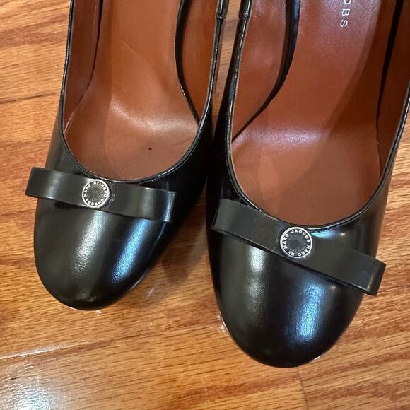 Marc by Marc Jacobs Black Platform Heels sz 40 US z 9.5 Black Pumps - Picture 5 of 7